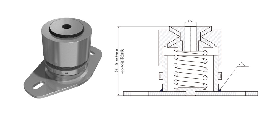 VT4200全金屬彈簧減震器