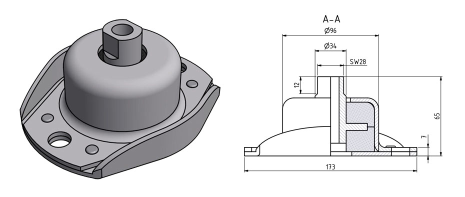 VTCI-1500F全金屬隔振器