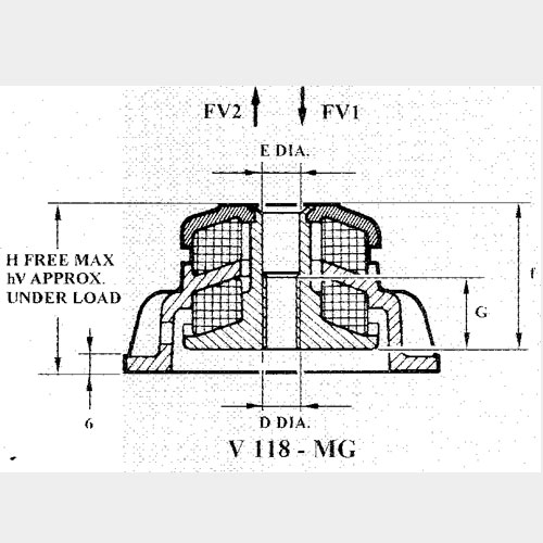 V118-MG V318全金屬隔振器