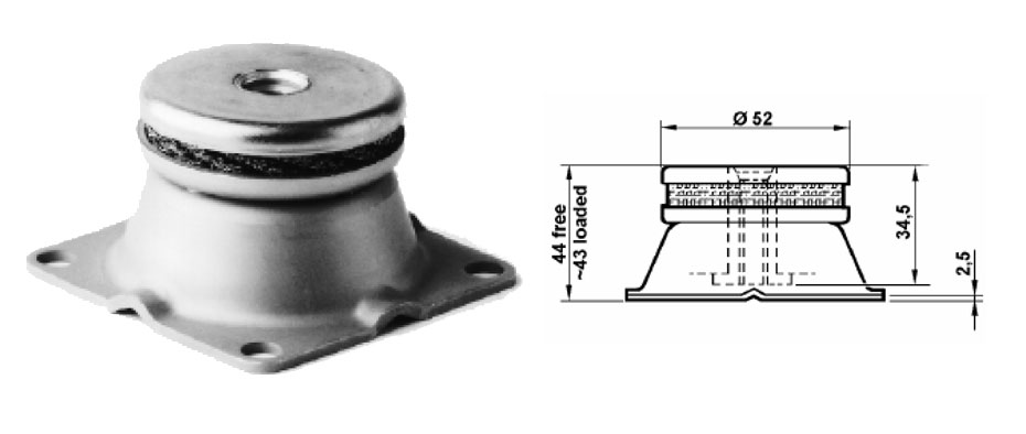V164全金屬隔振器